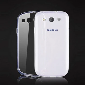 0.3 mm, Skaidrs, Mīksta TPU Gadījumā Par Samsung Galaxy S3 i9300 Neo I9301 S3 Neo+ i9300i SIII Duos aizmugurējā vāciņa telefonu Gadījumos Aizsardzība