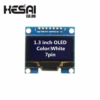 1.3 Collu OLED Modulis Baltā Krāsa 128X64 OLED LCD Display LED Modulis 1.3 IIC I2C SPI dara arduino Diy Komplektu