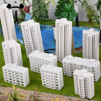 1/500 1/800 mēroga Leļļu Nams Modelis DIY Arhitektūras Modeļu Veidošanas Materiāli, Plastmasas Modeli Ēku Dekorācijas HO Vilcienu Piederumi