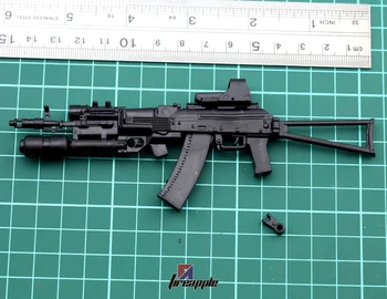 1:6 Mēroga AK74 Uzbrukums Šautene Ieroci Saliktas Plastmasas Pistoli Modelis 12