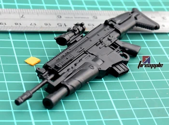 1:6 Mēroga FN Scar Uzbrukumu Šautene, Pistole Plastmasas Puzzle Ieroci Modelis 12