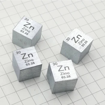 10*10*10mm Metāla Cinka Periodiskā Tabula Cube Zn augstas tīrības Tīra Cinka Kubs, Brīnišķīgs Elements Savākšanas Kuģi