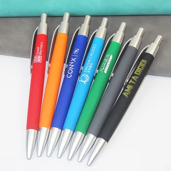 100gab Biznesa Dāvanu Pildspalvas Krāsu Lodīšu Pildspalvu Pasūtījuma Logo Nospiediet Reklāmas Pildspalvas Hotel Pen Konferences Pildspalvu Custom Pildspalvas