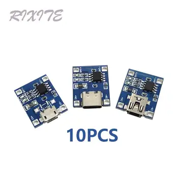 10pcs Mini/ Type-c / Micro USB 5V 1A 18650 TP4056 Litija Akumulatora Lādētāja Uzlādes Moduli Valde
