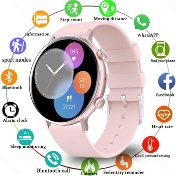 2022 Jaunu Smart Skatīties Sieviešu Pielāgošanas Skalu, Zvanu Pulksteņi Vīriešu Sporta Fitnesa Tracker Sirdsdarbība Ūdensizturīgs Smartwatch Par Xiaomi Huawei