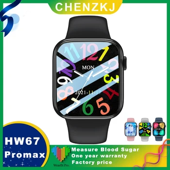 2022 Smart Skatīties HW67 Pro max 1.9 collu NFC Balss Palīgs Bluetooth Zvanu Sirds ritma Monitors Smartwatch Vīriešiem PK svb Ultra W27