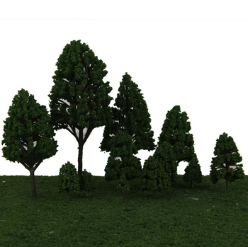 24pcs Modelis Koki 1:50-500 2.5-16cm Dārzu, Parku, Mežu, Diorāma Vilcienu Dekorācijas