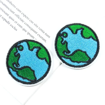 2GAB Zaļā Zeme Aplikācijas Miera Attīstības Motīvu Izšuvumi Plāksteris Dzelzs par Ielāpus Apģērbu Videi Draudzīgs Žetons