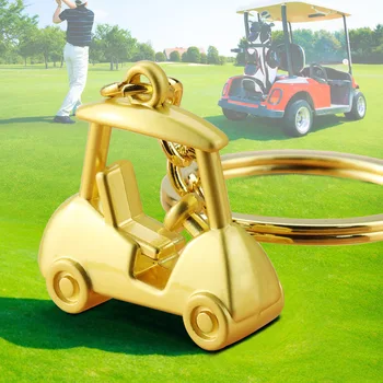 3D Golf-Auto Atslēgu Ķēdes Augstākā Pakāpē Metāla Kulons Keychain Auto Atslēgu Gredzens Sporta Preces Sporta Dāvanu Suvenīru Bumbu Atslēgu Gredzens