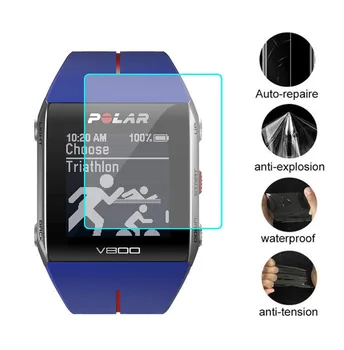 3pcs Anti-Scratch PET Skaidrs, ar aizsargplēvi Aizsargu Polar V800 Skatīties Sporta Smartwatch LCD Ekrāna Aizsargs Segumu Aizsardzība