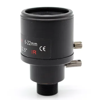 5,0 MP Varifocal 6-22mm CCTV Kameras Objektīvs 1/2.5