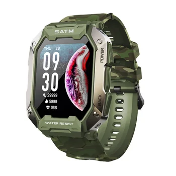 5ATM Dziļi Ūdensizturīgs Vīriešu Smartwatch Peldēšana 24 Āra Sporta Veidiem, Fitnesa Tracker Smart Skatīties 380mAh Akumulatora IOS Android
