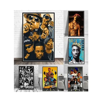 5D Dimanta Krāsošana Hip Hop 2PAC Leģenda Zvaigžņu Reperis Zvaigžņu Audekla, Gleznas pie Sienas, Art Pictures Mājas Apdare