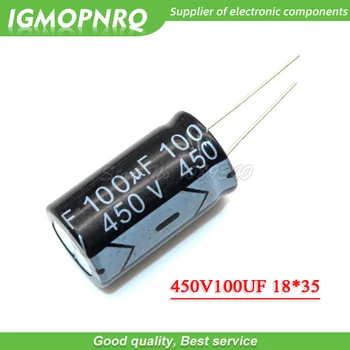 5GAB 450V100UF 100uf450v 18*35 450v 100uf 18x35 Electro Elektrolītisko kondensatoru