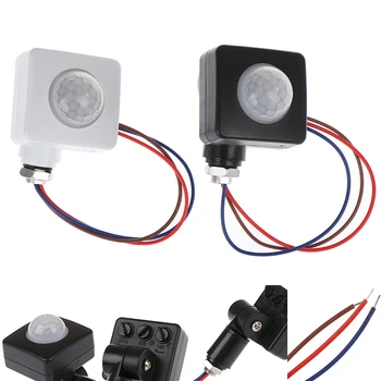 85-265V Mini Smart Switch Skapis PIR Detektora Sensors LED PIR Infrasarkano Kustības Sensoru Noteikšanas Automātiskā Sensora Gaismas Slēdzi