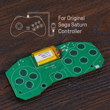 8BitDo Mod Komplekts Oriģinālo Sega Saturn Bluetooth Gamepad Oriģinālu MD Controller par Windows Android macOS Slēdzis