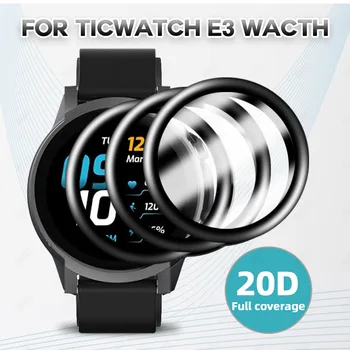Aizsardzības Plēves Segumu Ticwatch E3 Smart Skatīties Anti saplīst HD Izliekta, Mīksta Ekrāna Aizsargs, Lai Tic skatīties E3 Piederumi
