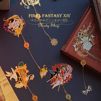 Anime Spēle Final Fantasy XIV FF14 Metāla Grāmatzīmes Ķīniešu stilā, Senatnes Klasiskās Multiplikācijas filmu Pušķi Grāmatzīmes Xmas Dāvanas