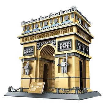 Arhitektūra Paris Arc de Triomphe Kolekcijas Veidošanas Bloki Komplekti, Ķieģeļu Klasiskās Modeļu Bērniem Rotaļlietas zēns