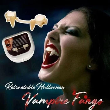 Bagāžnieka Vampīru Zobi Halloween Dekorēšanai Asiņaina Šausmu Vampīru, Zombiju Zobu Monster Vilkacis Fangs Cosplay Kostīmu Prop