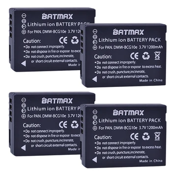 Batmax 1200mAh DMW-BCG10 BCG10 BCG10E akumulatoru Panasonic Lumix DMC-3D1 DMC-TZ7 DMC-TZ8 DMC-TZ10 DMC-TZ18