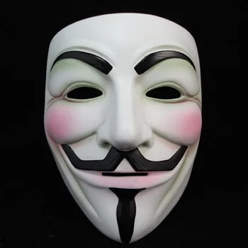 Cosplay Maska Sejai Cepures Halloween Puse Maska Aksesuārus Anonīms Karnevāls Steampunk Cosplay Kostīmi V for Vendetta Maska