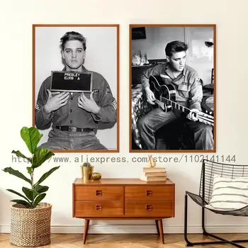 Elvis Presley Dziedātāja Apdare, Mākslas Plakātu Sienas Mākslas Personalizēta Dāvana Mūsdienu Ģimenes guļamistaba Dekori Gleznas, Plakāti