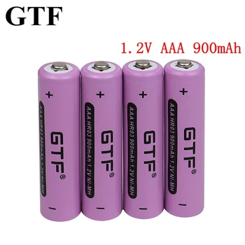 GTF 1.2 V 100% jaudu AAA 900mAh NI-MH akumulatoru Kameru, Gaismiņa Rotaļlietas 1.2 V NI-MH akumulatoru 1020mWh uzlādējamās baterijas