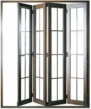 Hench Ķīna koka-Alumīnija durvis, logi bi-divviru durvis vairumtirdzniecības rūpnīcas hc-a4