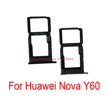 Jaunas Dual Sim paliktņa Turētājs Huawei Nova Y60 WKG-LX9 Sim paliktņa Kartes Turētāja Slota Lasītājs Adapteris Nomaiņa Rezerves Daļas