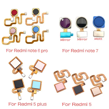 Jauns Xiaomi Redmi Piezīme 6 7 Pro / Redmi 5 Plus pirkstu Nospiedumu Sensors Skeneris Touch ID Home Pogu, Atgriezties Flex Kabelis Lentes