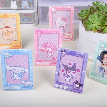 JAUNU Kawaii Sanrio Polaroid Rāmis Cute Karikatūra Hello Kitty Kuromi Cinnamoroll Manu Melodiju Akrila Albumu Darbvirsmas Dekorācijas, Dāvanas