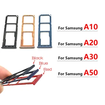 Jaunā Samsung Galaxy A10 A20 A30 A50 A305F A505F A305 A505 Vienu Dual Sim Kartes slots, renes Turētājs remonts daļa