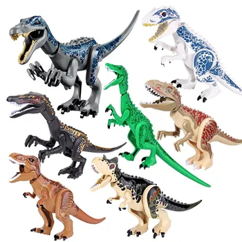 Jurassic Celtniecības Bloki Pasaulē Dinozauru Skaitļi Ķieģeļi Baryonyx Tyrannosaurus Rex Indominus Rex I-Rex Apkopot Bērniem Rotaļlietas