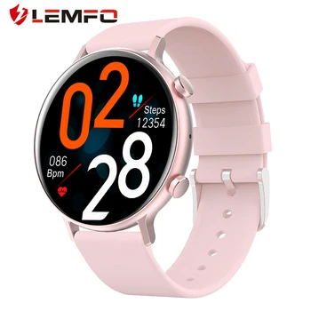 LEMFO Smart Skatīties Sieviešu GW33 SE Bluetooth Zvanu Sieviešu Veselības Centrā Kursa Noteikšanas Custom Tapetes Smartwatch Android, ios