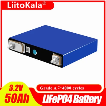 LiitoKala 3.2 V 50Ah lifepo4 šūnu Litija dzelzs fosfāta par 12V 52Ah uzlādējamo akumulatoru diy saules enerģijas uzglabāšana