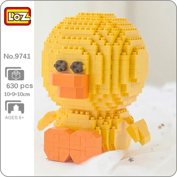 LOZ 9741 Dzīvnieku Pasaule, Multiplikācijas filmu Vistas Cāli Sēdēt Pet Lelle Modelis DIY Mini Dimanta Bloki, Ķieģeļi Celtniecības Rotaļlieta Bērniem, kas nav Kaste