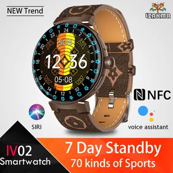 LZAKMR 2023 Jaunu lV02 Smart Skatīties Vīrieši Mūziku Atskaņot HD Ekrānu Sports Fitness Watch IP67 Bluetooth Zvanu Par Android, ios Smartwatch Vīriešiem