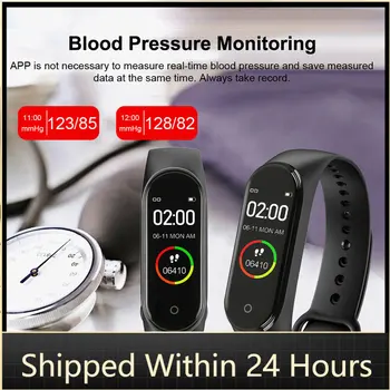 M4 Smart Digital Watch Aproce Vīriešiem, Sievietēm ar Sirds ritma Monitoringa Darbojas Pedometrs Kaloriju Skaitītājs Veselības Sports Tracker