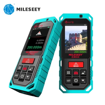 Mileseey S2 lāzera attāluma mērītājs 4x Tālummaiņa Ar Bluetooth Digitālo pasākums lenti lāzera iekasējams rangefinder ar Kameru