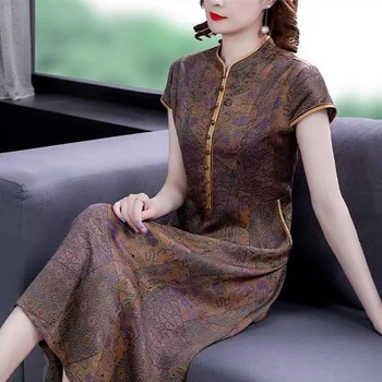 Modes Vintage Elegants Kleitas Sievietēm Qipao Top Ķīniešu Stila Sieviešu Apģērbu Oriental Dress Cheongsams Sieviešu Tang Uzvalks