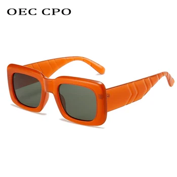 OEC CPO Classic Laukumā Saulesbrilles Sieviešu Vintage Punk Toņos, Saules Brilles Modes Dāmas Ieplests Briļļu Gafas De Sol UV400