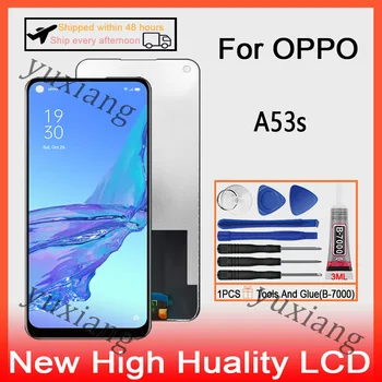 Oriģināls Par OPPO A53s CPH2139 CPH2135 LCD Displejs, Touch Screen Digitizer LCD Ar Rāmja Nomaiņa