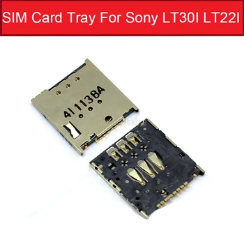 Patiesu Sim Kartes slots Sony xperia T LT30 LT30P Sim Kartes Turētāju Sony Xperia P LT22i LT22 Sim kartes lasītājs Adapteris Rarts