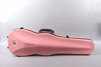 rozā vijole gadījumā 4/4 kompozīta materiāla spēcīgu vijoles kaste soma Rozā