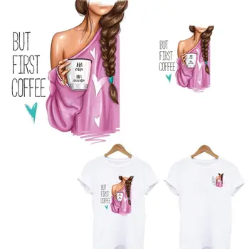 Salds Girl Siltuma Plāksteri Dzelzs Par Siltuma Nodošanu Uzlīme Appliqued DIY Sieviešu T-krekls Hoodies Ielāpus Apģērbu Dekorēšana