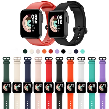 Silikona Smartwatch Rezerves Daļas, Sporta Rokas Watchband Par Xiaomi Mi Skatīties Lite/Redmi Siksna Smart Aproce Band Piederumi