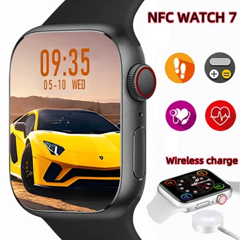 SVB Smart Skatīties Vīrieši Series 7 NFC 1.9 Collu Bluetooth Zvanu Smartwatch Sievietēm Miega sirdsdarbība Fitnesa Tracker Pulkstenis Android, IOS