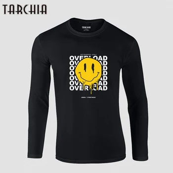 TARCHIA T-Krekli 2023 Lielgabarīta Jaunu garām Piedurknēm Pārslodzes 100% Kokvilnas Camisetas Tee Top Mens Casual Grafiskais T Krekli