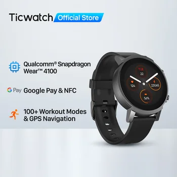 Ticwatch E3 Valkāt OS Smartwatch Vīriešiem un Sievietēm Snapdragon 4100 8GB ROM IP68 Ūdensnecaurlaidīga Google Jāmaksā iOS un Android Saderīgas